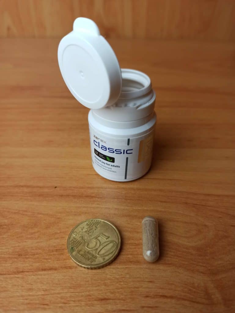 Veľkosť tabletiek Zerex Klasik