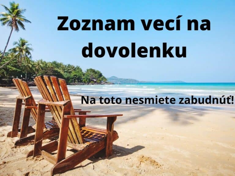 Zoznam vecí na dovolenku